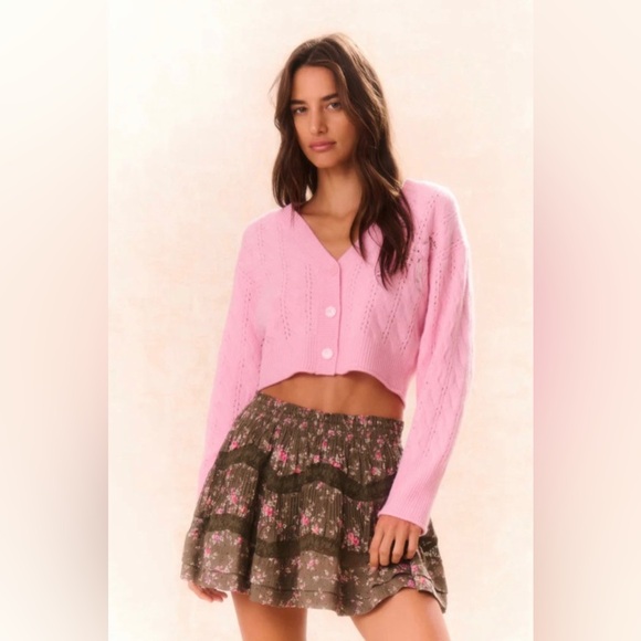 LoveShackFancy Leota in Sweet Peony Sz M - Picture 1 of 4